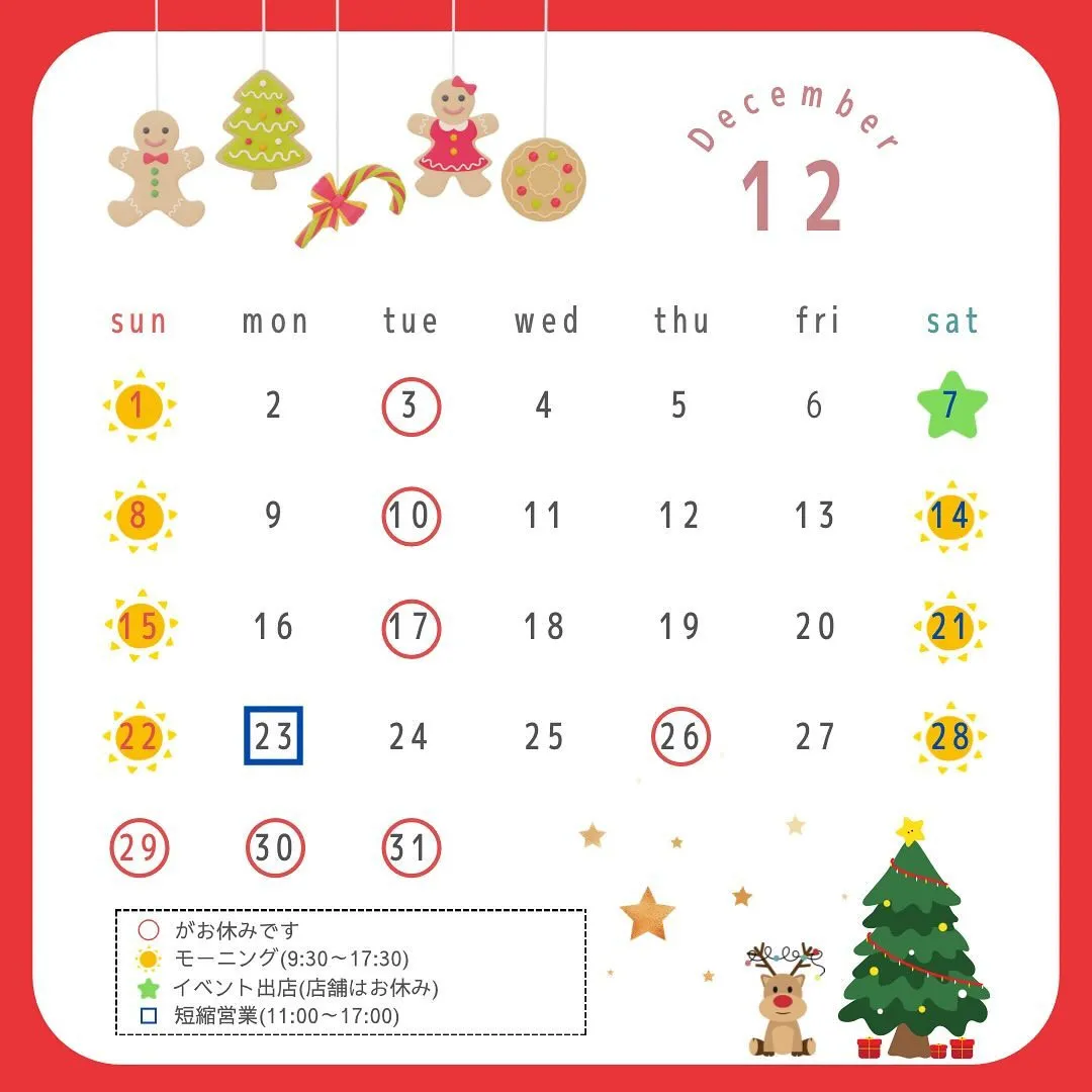 【12月のスケジュール🎅🎄.*】